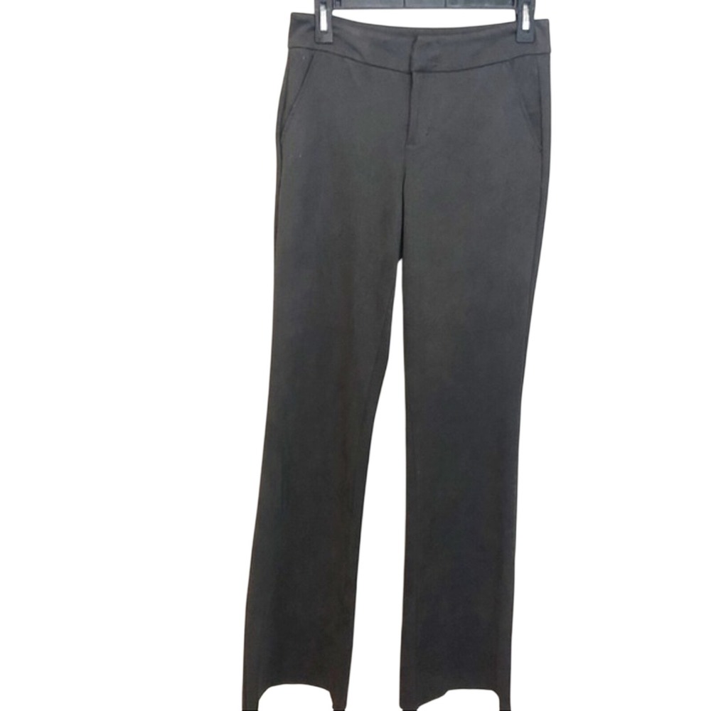 Level 99 Charcoal Grey Faux Suede Straight Leg Pants Size 26 OT2B40